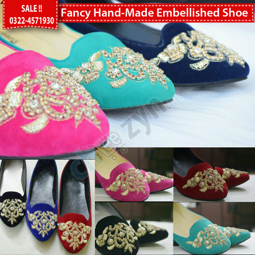 Fancy Hand Made Embellished Shoe