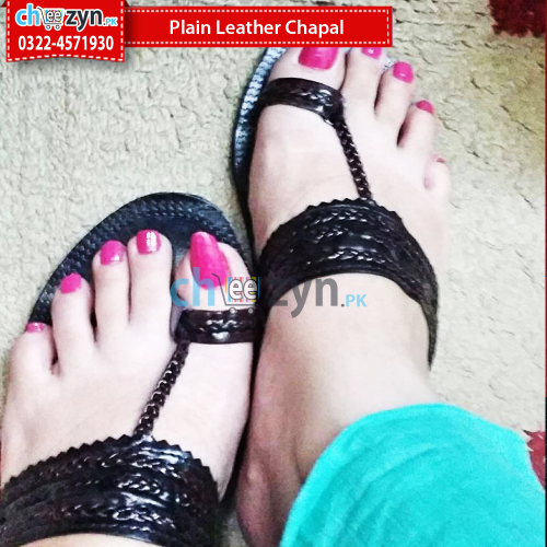 Plain Leather Chappal