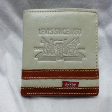 Levis Pure White Leather Wallet