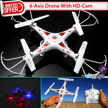 DEAL - 6 Axis Gyro RC Quadcopter + HD Camera