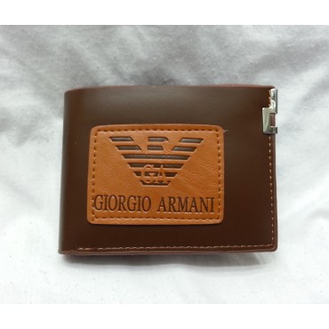 Giorgio Armani Brown Leather Wallet