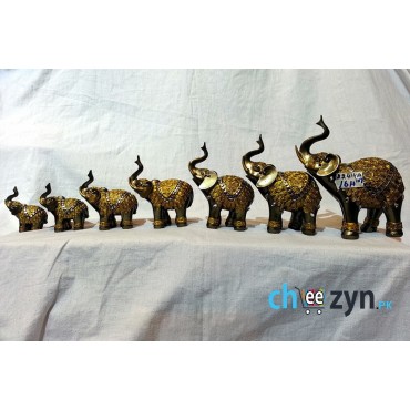 Unique Metal Crafted Elephant Set