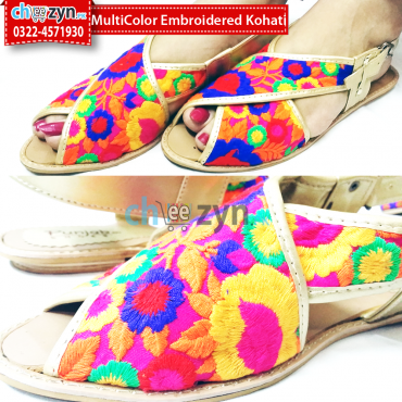 Multicolor Embroiderd Kohati