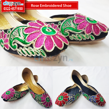 Rose Embroidered Shoe